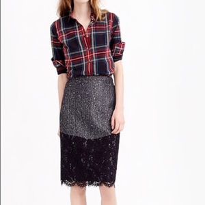 Wool and Lace Party Skirt